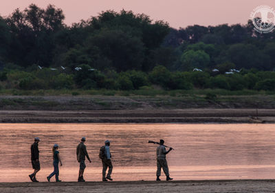 Walking on the Luangwa River